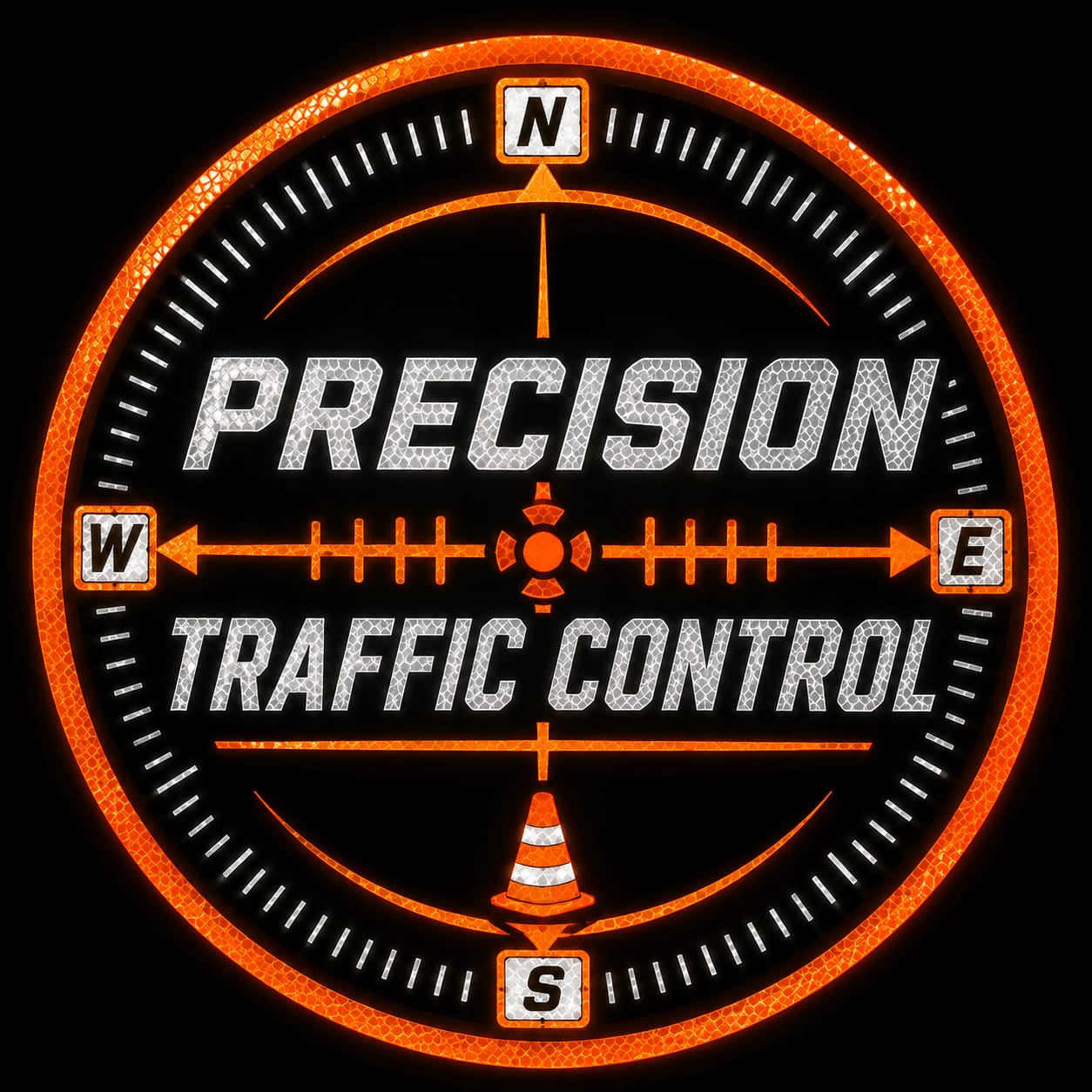 Precision Traffic Control compass logo